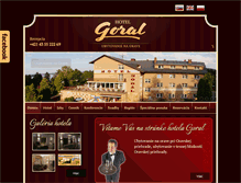 Tablet Screenshot of hotelgoral.sk